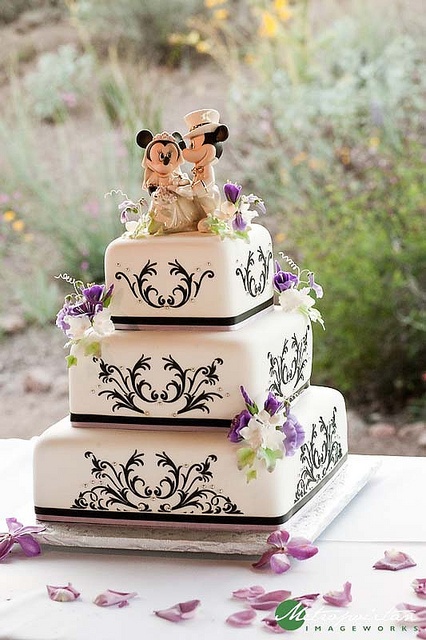 Photo:  Disney wedding cake
